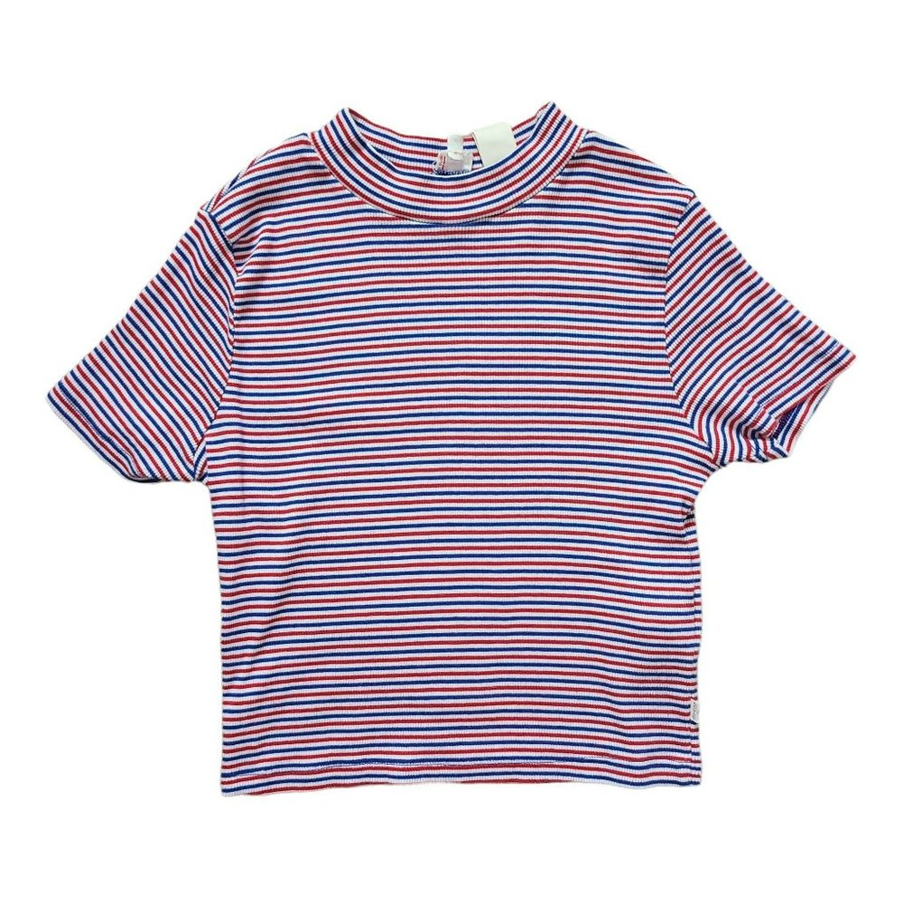 Levi's 90s Y2K Baby Tee Stripe Crop Top Skater Casual Americana Womens Size S